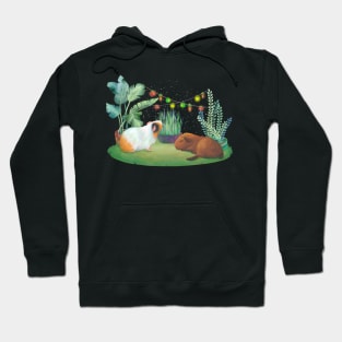 The digital painted guinea pigs Hoodie